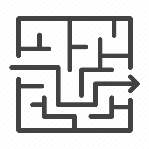 Labyrinth, maze, puzzle, solution, strategy icon - Download on Iconfinder