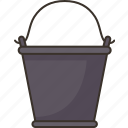 bucket, water, container, gardening, housework