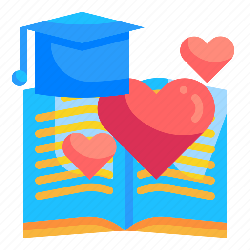 Book, education, heart, learning, love, notebook, school icon - Download on Iconfinder