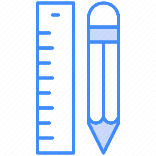 Drawing, pencil, ruler, scale icon - Download on Iconfinder