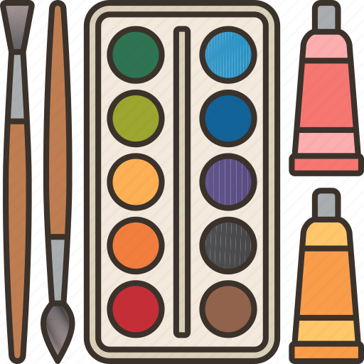 Paint, artist, draw, brush, color icon - Download on Iconfinder