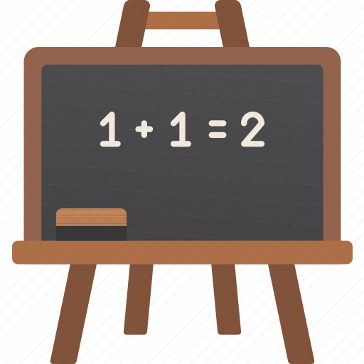 Blackboard, chalk, mathematic, teaching, lesson icon - Download on Iconfinder