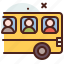 bus, window, education, study 