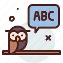 owl, letters, education, study