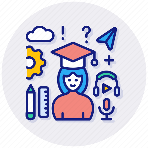 Education, graduation, student, university, bachelor, graduate, master icon - Download on Iconfinder