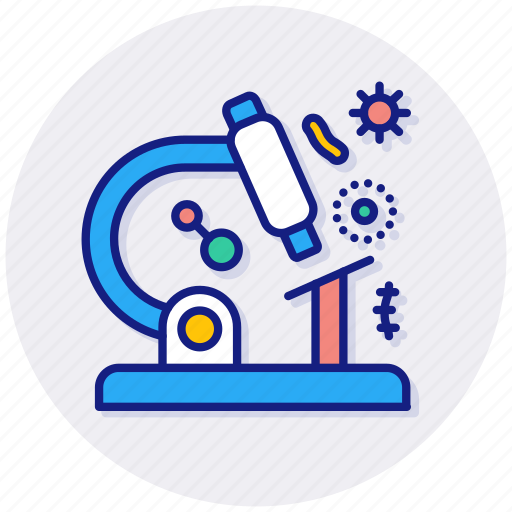 Biology, experiment, laboratory, analysis, microscope, research, bacteria icon - Download on Iconfinder