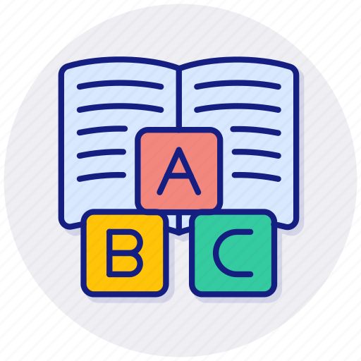 Primary, school, education, teaching, abc, alphabet, blocks icon - Download on Iconfinder