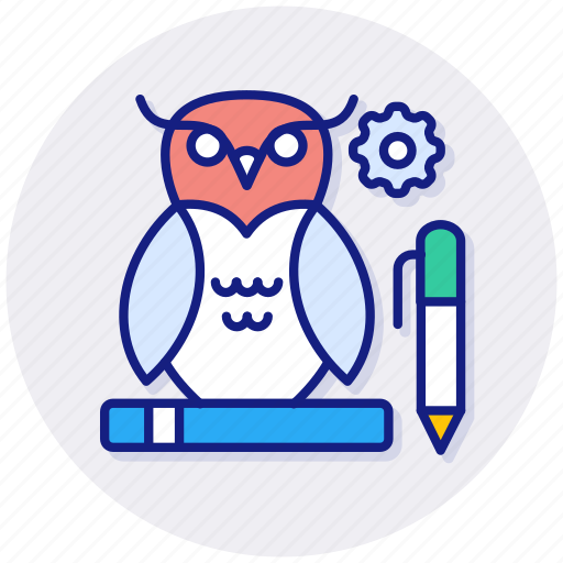 Knowledge, wisdom, education, graduation, learning, owl, university icon - Download on Iconfinder