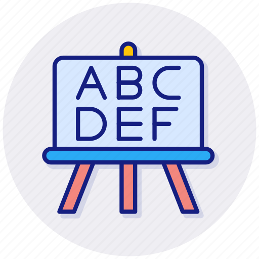 Abc, school, blackboard, education, class icon - Download on Iconfinder