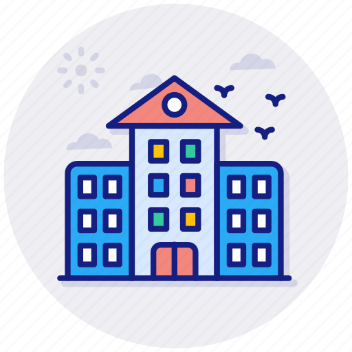 School, high, building, education, college, university icon - Download on Iconfinder
