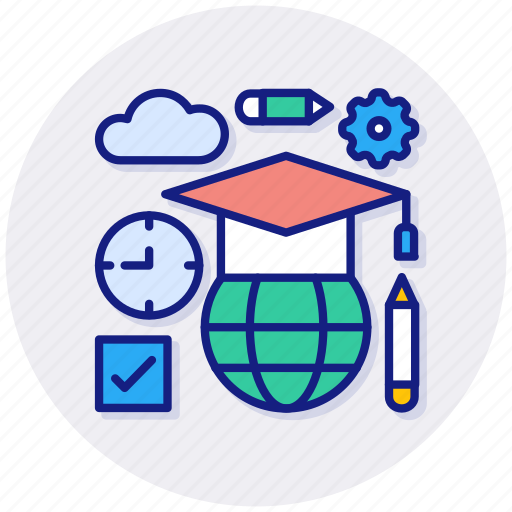 Online, education, academy, graduation, school, learning icon - Download on Iconfinder