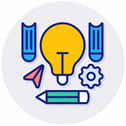 Knowledge, in, light, book, creative, idea, bulb icon - Download on Iconfinder