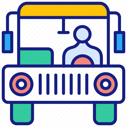 School, bus, education, learning, transportation, vehicle icon - Download on Iconfinder