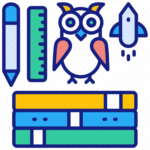 Free, education, book, knowledge, learning, owl, wisdom icon - Download on Iconfinder