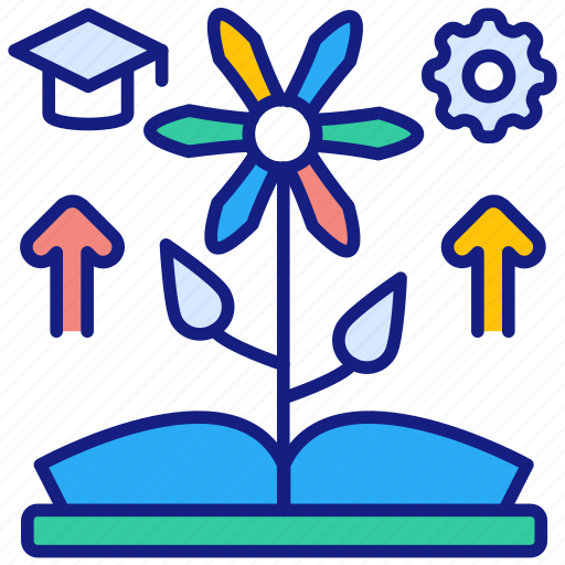 Growth, book, knowledge, education, investment, sprout icon - Download on Iconfinder