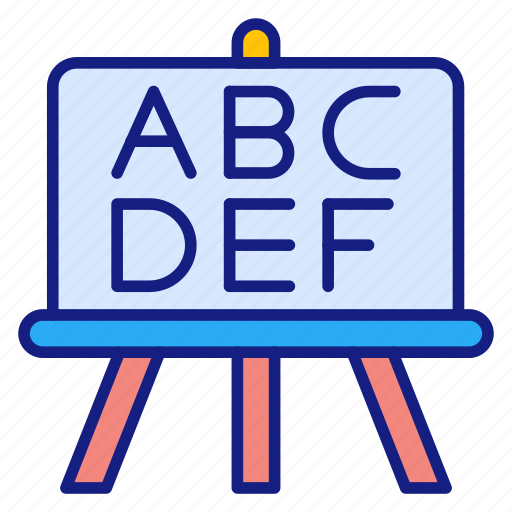 Abc, school, board, blackboard, education, class icon - Download on Iconfinder