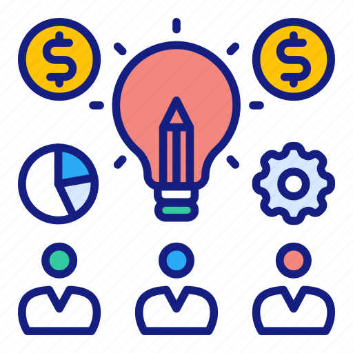 Share, ideas, participation, light, competition, brainstorming, teamwork icon - Download on Iconfinder
