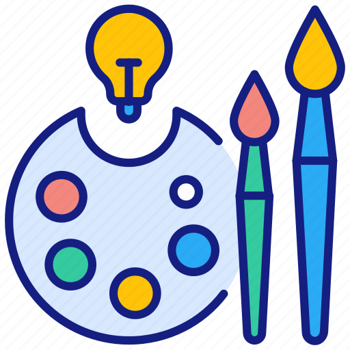 Art, drawing, paintbrush, artist, paint, painter, palette icon - Download on Iconfinder