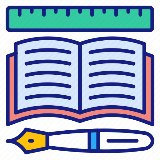 Book, education, knowledge, pen, learning, student, study icon - Download on Iconfinder