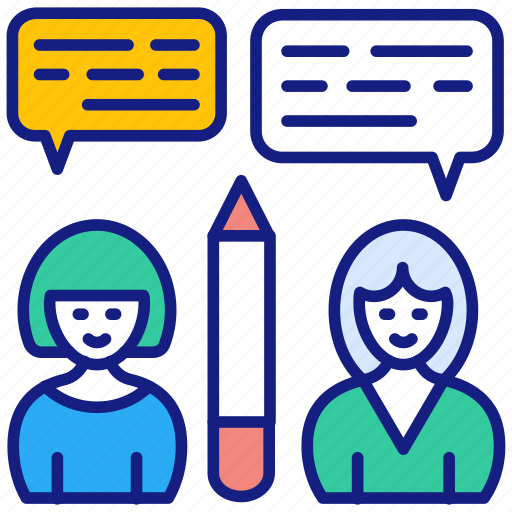 Group, education, collaborative, combine, class, chat, discussion icon - Download on Iconfinder