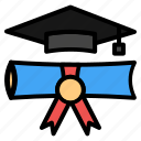 graduate, diploma, graduation, education, degree, graduation hat, certificate