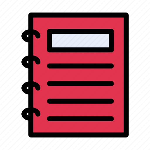 Notepad, education, binder, notes, records icon - Download on Iconfinder