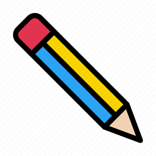 Pencil, edit, education, stationary, school icon - Download on Iconfinder