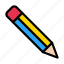 pencil, edit, education, stationary, school 