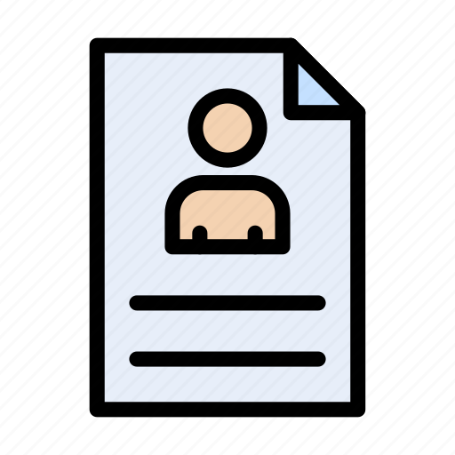 Resume, file, student, document, paper icon - Download on Iconfinder
