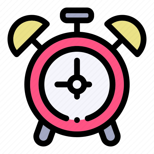 Time, hour, wake, bell, morning, school, alarm clock icon - Download on Iconfinder