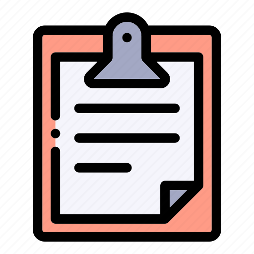 Clipboard, school, note, paper, document, office, stationery icon - Download on Iconfinder