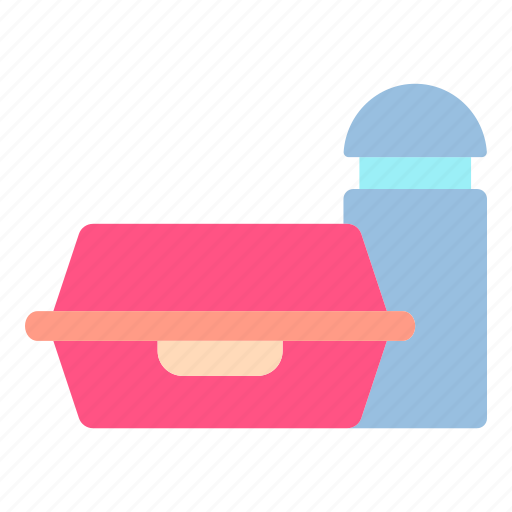 Lunch, box, container, food, school, kid, drink icon - Download on Iconfinder