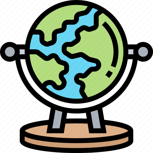 Globe, map, geography, education, model icon - Download on Iconfinder