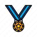 medal, award, reward, badge