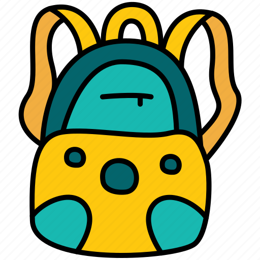 Backpack, girl, school, back icon - Download on Iconfinder