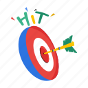 goal, hit target, aim, objective, dartboard