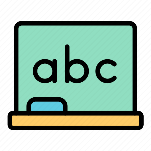 Abc, back to school, alphabet, school board icon - Download on Iconfinder