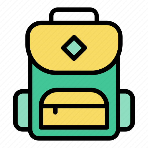 Backpack, back to school, school bag, rucksack icon - Download on Iconfinder