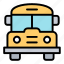 bus, transport, vehicle, back to school, education, school 