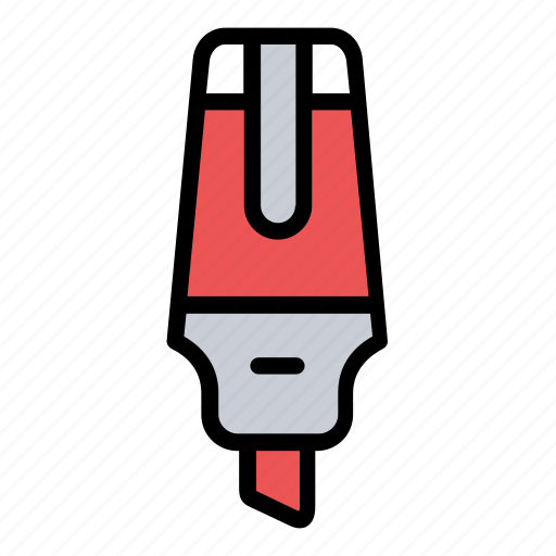 Highlighter, back to school, stationery, equipment icon - Download on Iconfinder