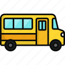school bus, transportation, vehicle, automobile