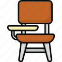 school chair, class, classroom, study chair, school