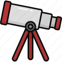 telescope, stargazing, astronomy, observation, space