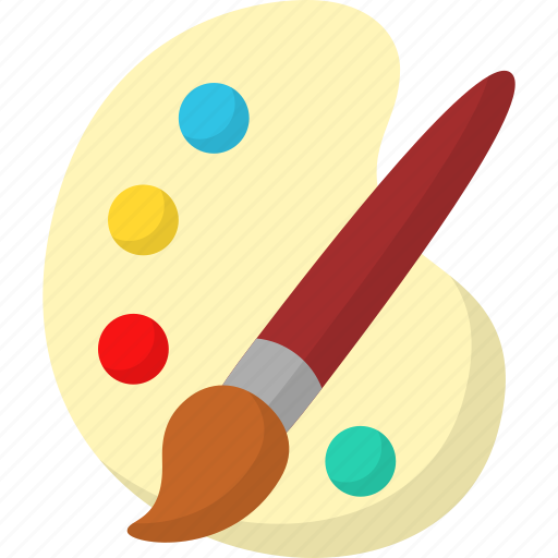 Palette, colors, paint brush, painting, art icon - Download on Iconfinder