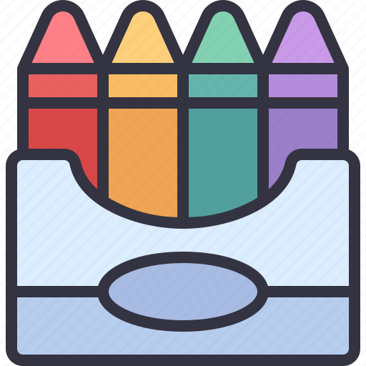 Crayons, school, supplies, material, crayon, education icon - Download on Iconfinder