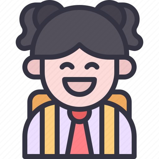 Student, study, girl, woman, female icon - Download on Iconfinder