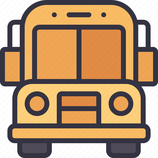 Vehicle, automobile, school, bus, transportation, back, to icon - Download on Iconfinder