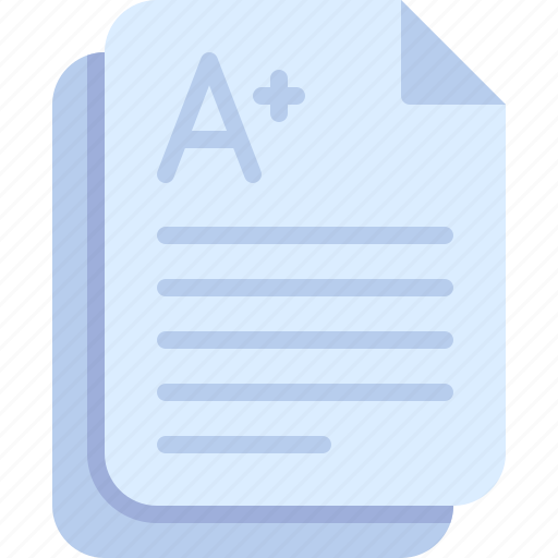 Exam, grade, education, test, paper icon - Download on Iconfinder