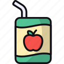 apple juice, juice box, drink, beverage, fruit juice, juice carton