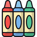 crayons, coloring tool, art, drawing tool, stationeries, childhood